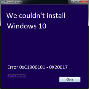 Как исправить ошибку обновления Windows 10 0xC1900101