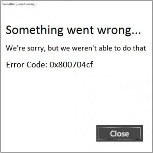 Как исправить ошибку 0x800704cf в Windows 10?