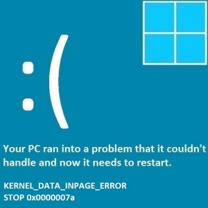 Как исправить смерть Kernel_Data_Inpage_Error