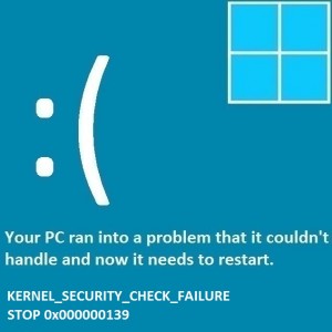 Как исправить ошибку Kernel_Security_Check_Failure