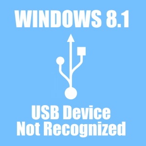 Устранение неполадок USB-устройства, не распознаваемого в Windows 8.1
