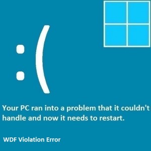 Как исправить ошибку WDF_Violation