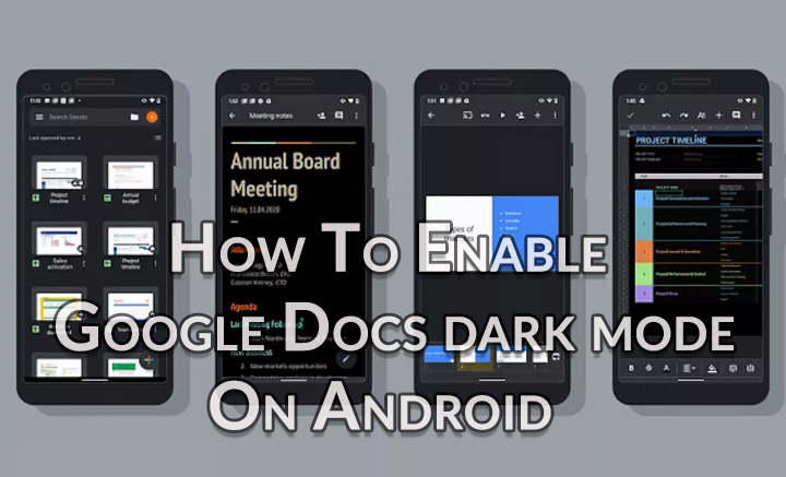 Как включить темный режим Документов Google на Android