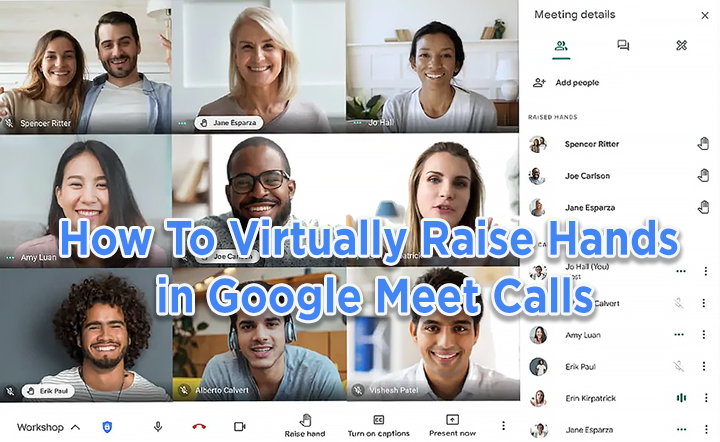 Как виртуально поднять руку в Google Meet Calls