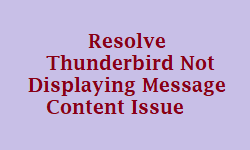 Thunderbird не отображает содержимое сообщения – восстановить и восстановить папку