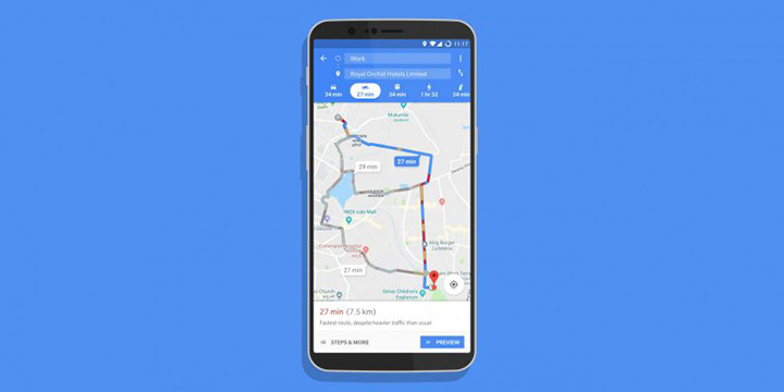 Как использовать двухколесный режим в приложении Google Maps