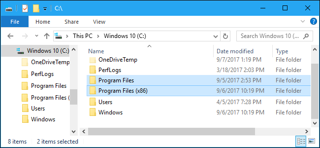 Перенести файлы программы на другой диск Windows 10/8/7