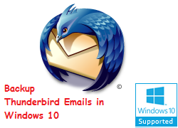 Как сделать резервную копию писем Thunderbird в ОС Windows 10