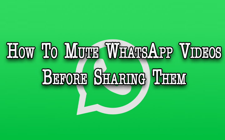Как отключить звук в видео в WhatsApp перед тем, как поделиться ими
