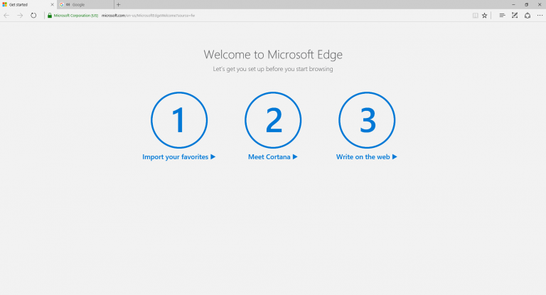 Как отключить заставку Microsoft Edge