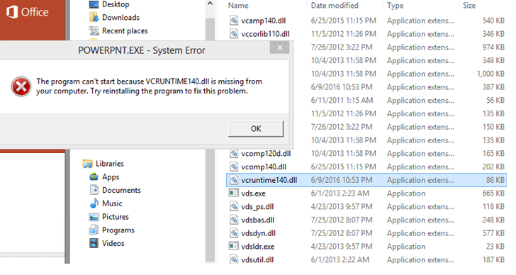 Как исправить ошибку «Vcruntime140.dll is missing» в Windows