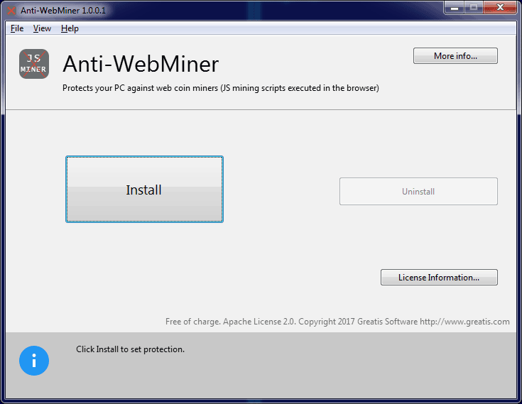 Защитите себя от веб-майнеров с помощью Anti-WebMiner для Windows