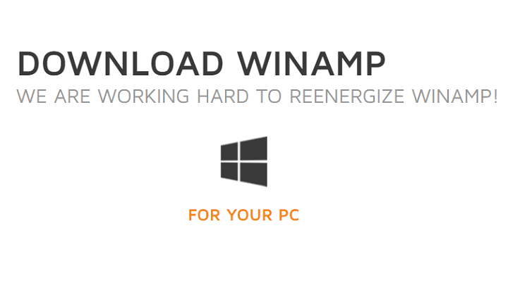 Загрузите последнюю версию Winamp для Windows 10, 8.1
