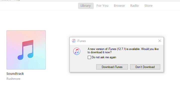 Исправлено: iTunes Assistant не работает в Windows 10.