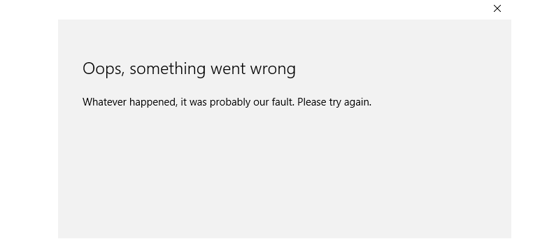 Исправлено: «Упс, что-то пошло не так» при входе в Windows 10