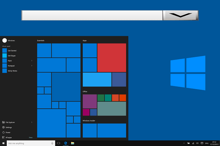 Есть ли панель поиска в верхней части экрана Windows 10?  Вывод средств за 3 шага