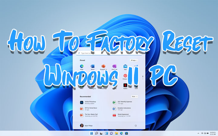 Как восстановить заводские настройки ПК с Windows 11