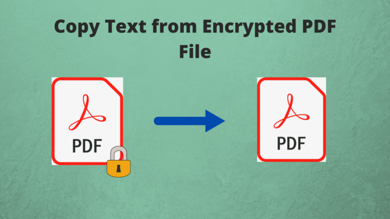 Скопировать текст из зашифрованного PDF