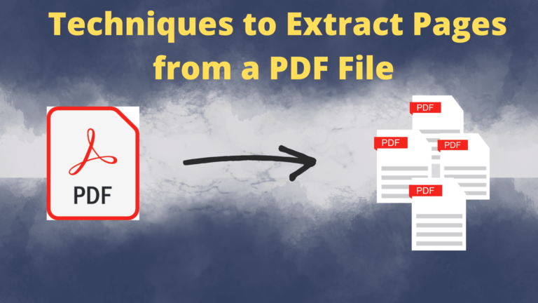 Извлечение определенных страниц из PDF-файла — исследуйте 3 разных способа