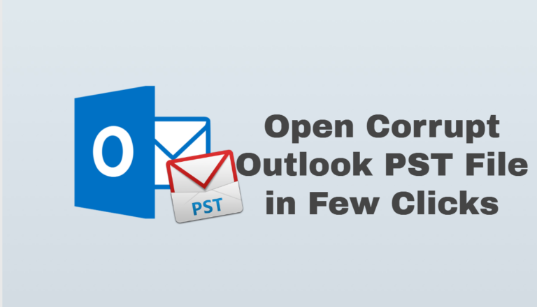 Открыть поврежденный файл Outlook PST