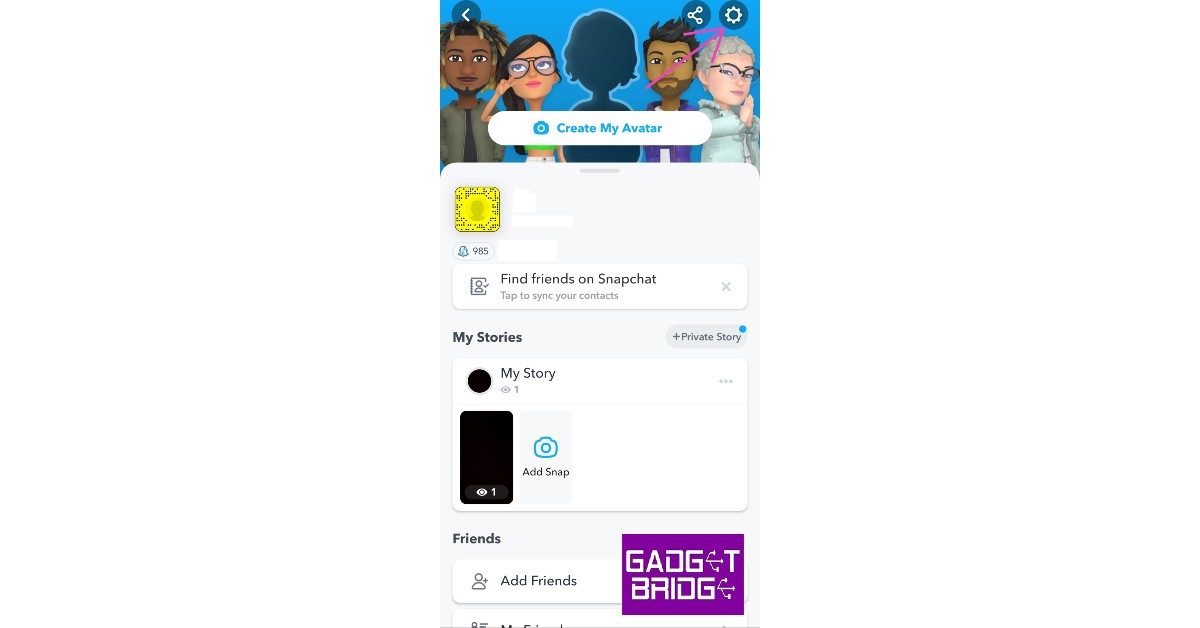 Нажмите на значок настроек в правом верхнем углу экрана.  как запретить кому-либо видеть вашу историю в Snapchat, не блокируя их.  Как скрыть свой Snapscore от других людей в Snapchat?
