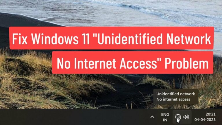 Решение проблемы «Неопознанная сеть без доступа в Интернет» в Windows 11: руководство Муругана С. (испанский)