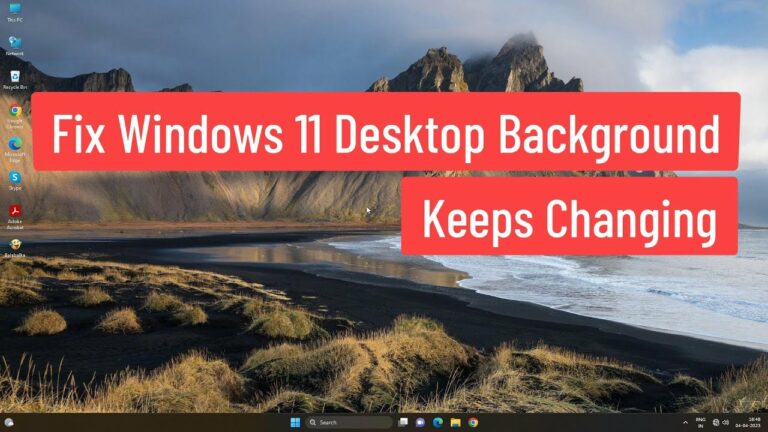 Исправлено постоянное изменение фона рабочего стола в Windows 11.