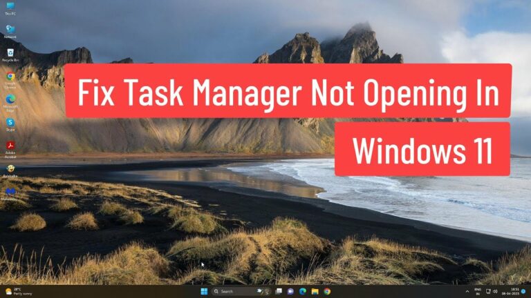 Исправлено: диспетчер задач не открывается в Windows 11.
