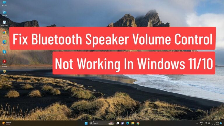 Решите проблему с регулировкой громкости на динамике Bluetooth в Windows 11/10.