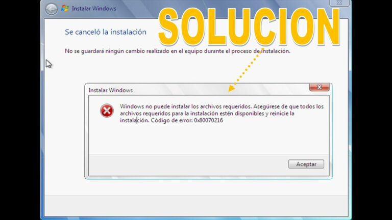 Как решить ошибку Windows не может установить необходимые файлы в Windows 10