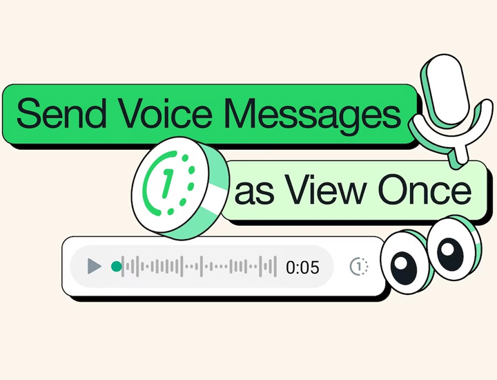 Как отправить голосовое сообщение «Просмотреть один раз» в WhatsApp
