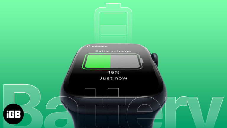 Как проверить процент заряда батареи iPhone на Apple Watch